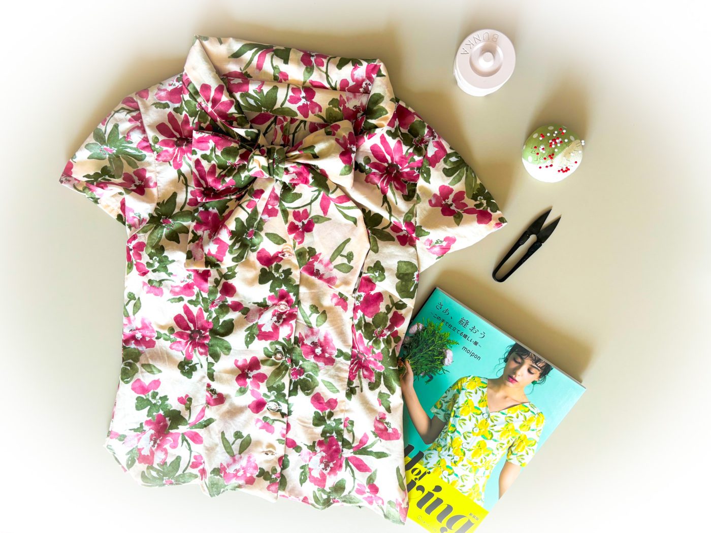 Joy of Sewing ボウタイブラウスを作ってみた